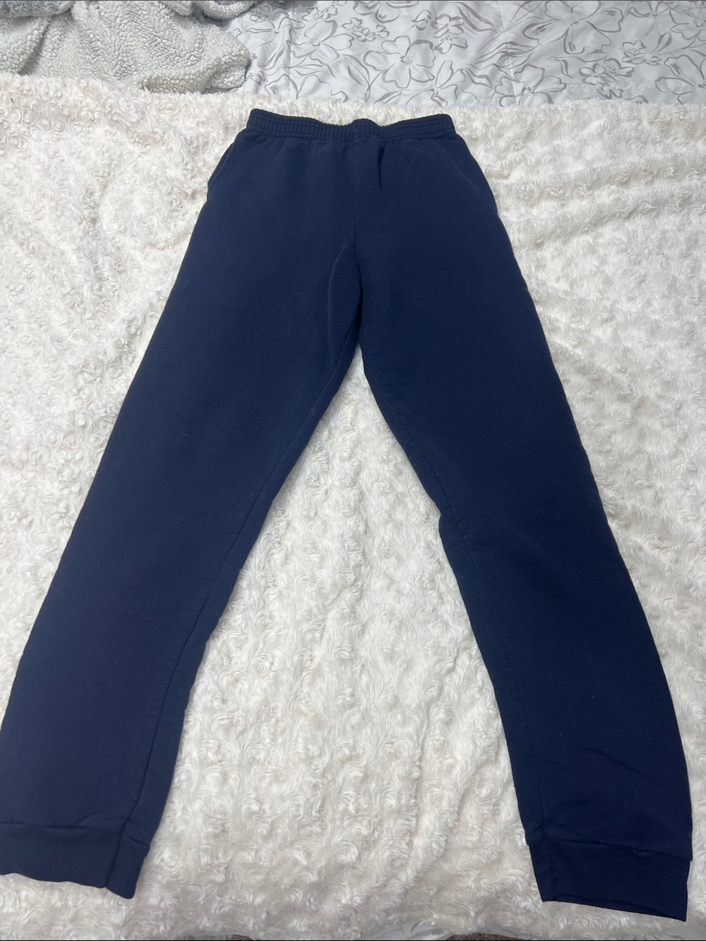 Kids Hanes Navy Blue Jogger Pants